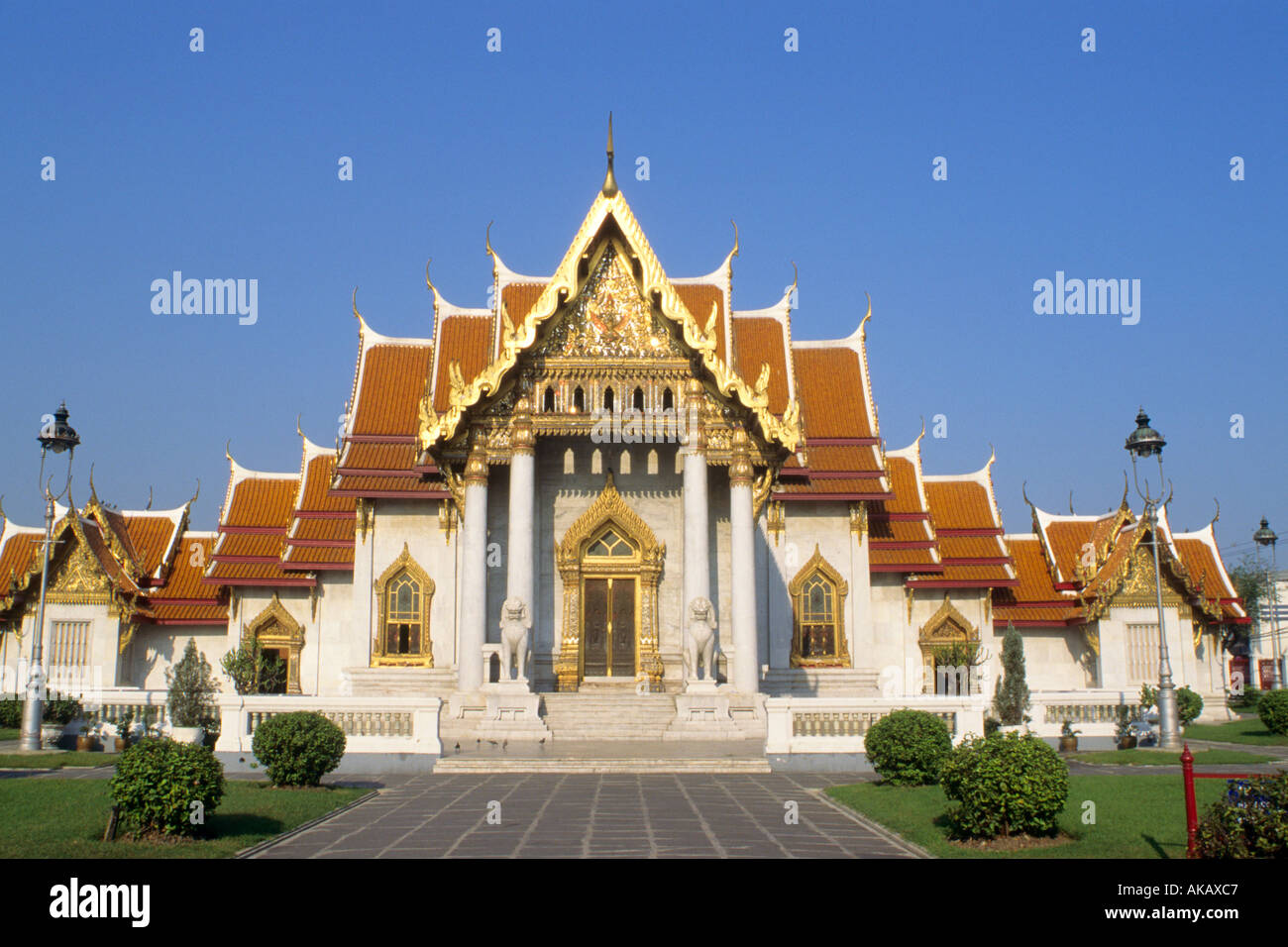 Thailand Bangkok Marble Temple Stock Photo - Alamy