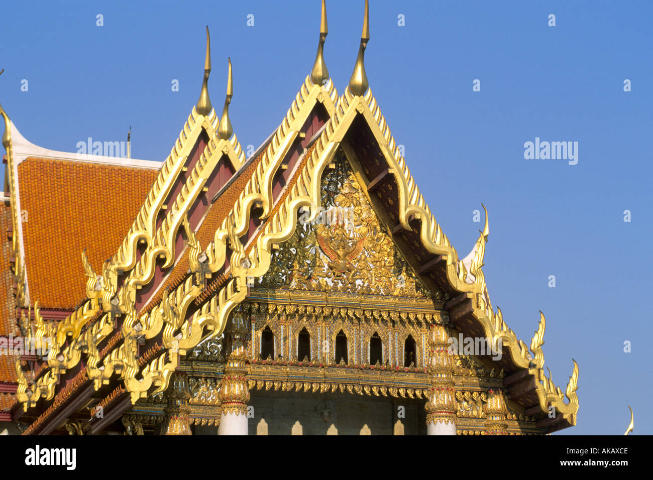 Thailand Bangkok Marble Temple Stock Photo - Alamy