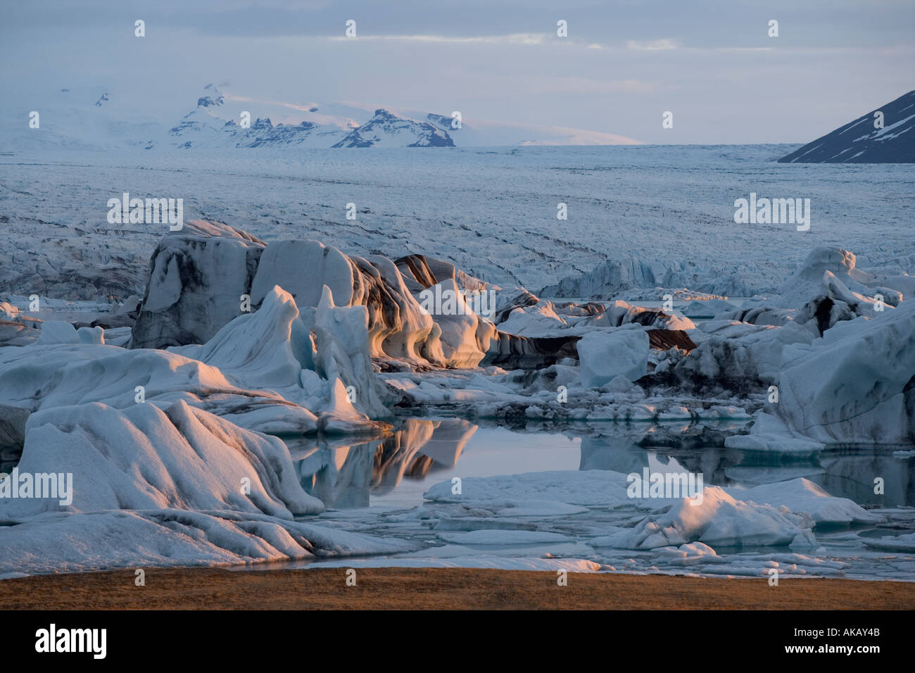 Icebergs Iceland Stock Photo