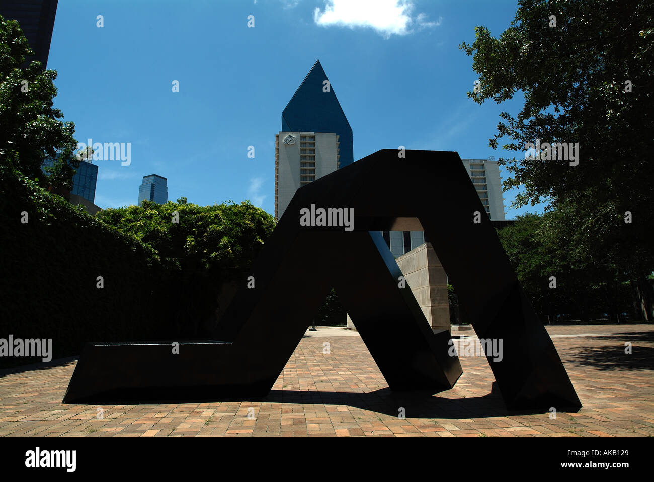 Sculptures in a park in downtown Dallas Stock Photo Alamy