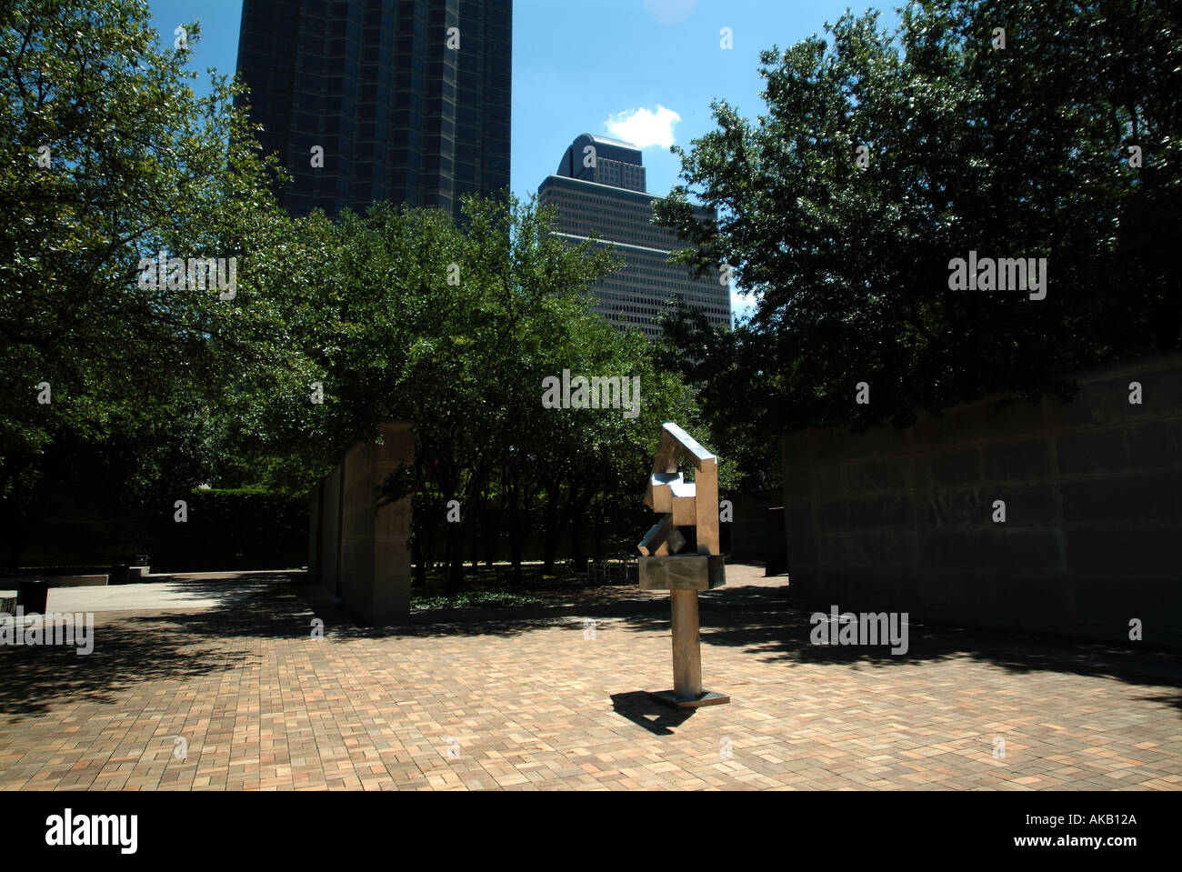 Sculpture in a park in downtown Dallas Stock Photo Alamy