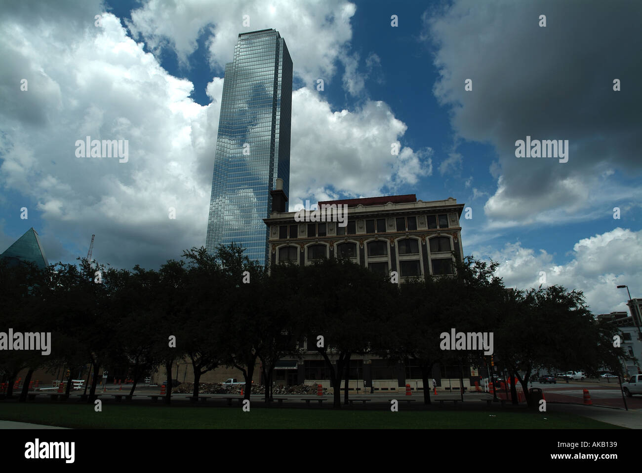 Skyscraper in downtown Dallas Stock Photo