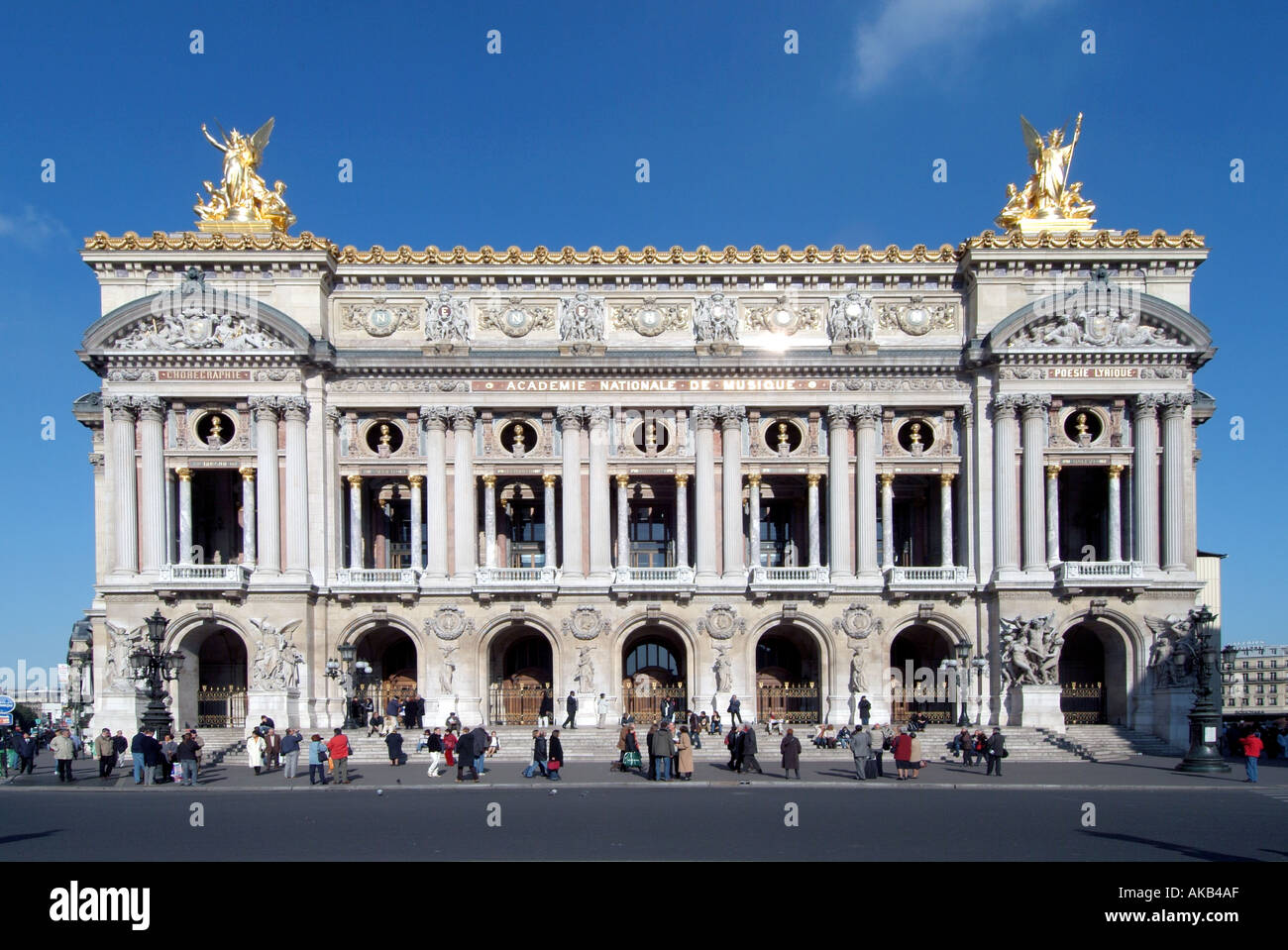 Paris Place de Opera Charles Garniers Opera House Stock Photo - Alamy