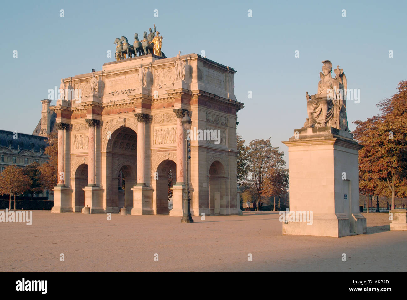 Paris Arc de Triomphe du Carrousel Stock Photo