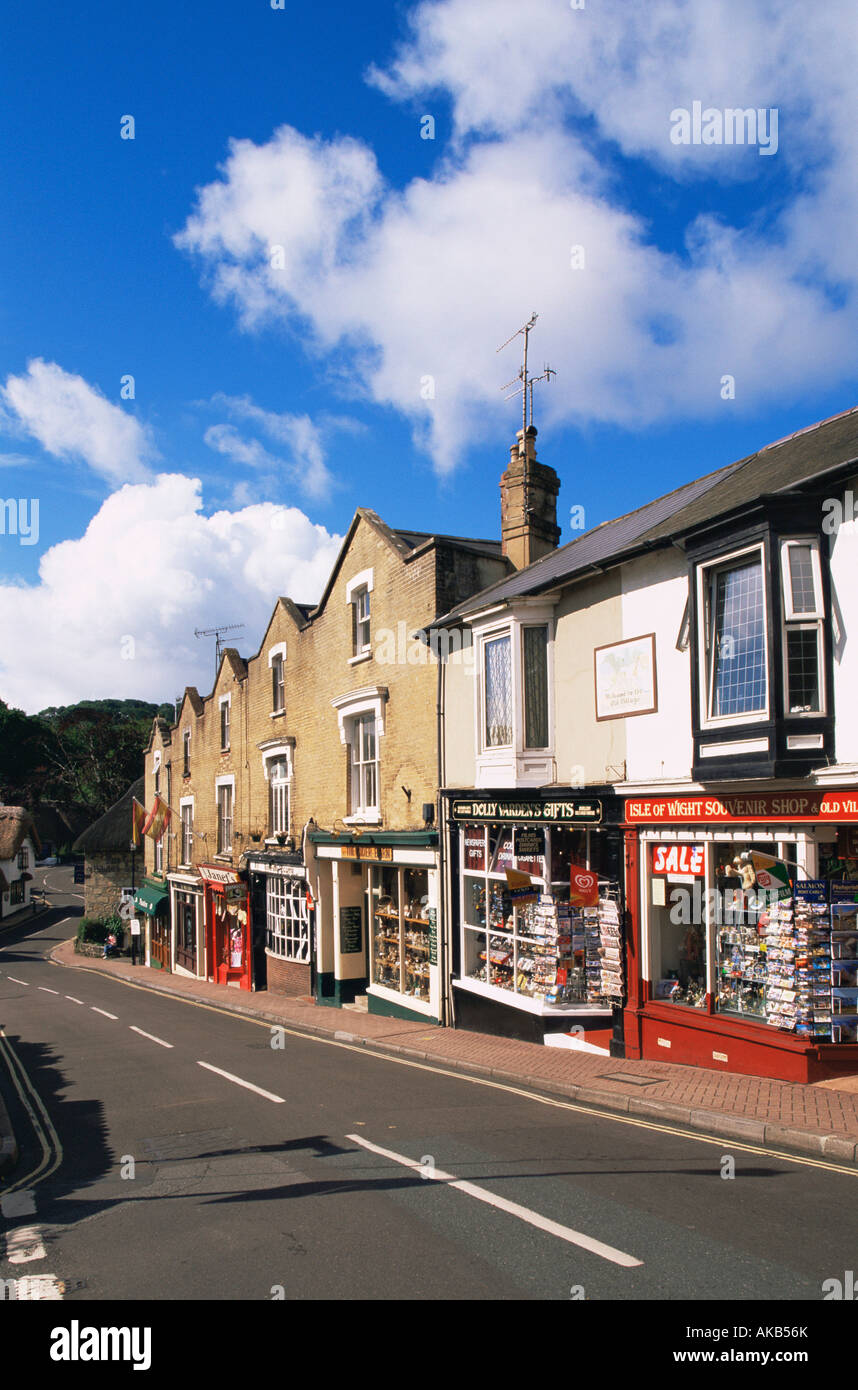 England, Hampshire, Isle of Wight, Shops in Shanklin Village Stock