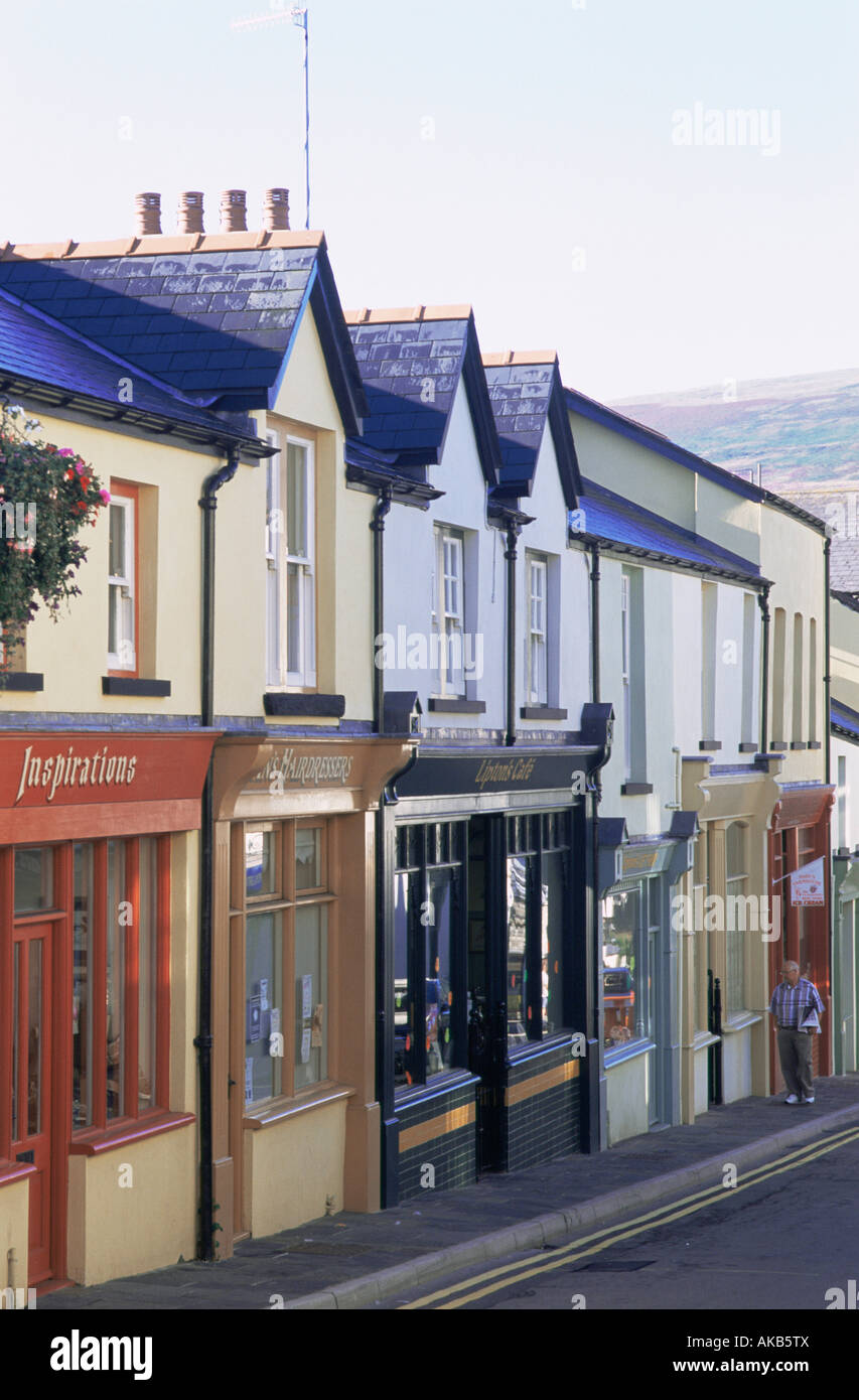 UK Wales Monmouthshire Blaenavon Street Scene Stock Photo Alamy