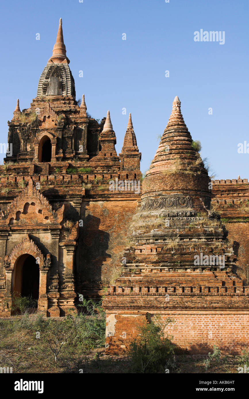 Myanmar, Bagan, Old Bagan, Temple near Dhammayangyi Phato (Temple) Stock Photo