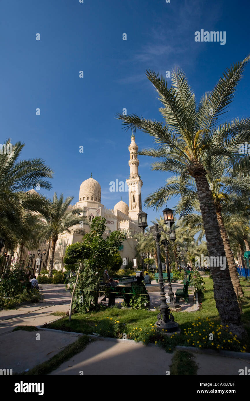 Abu El-Abbas Mosque, Alexandria, Egypt Stock Photo