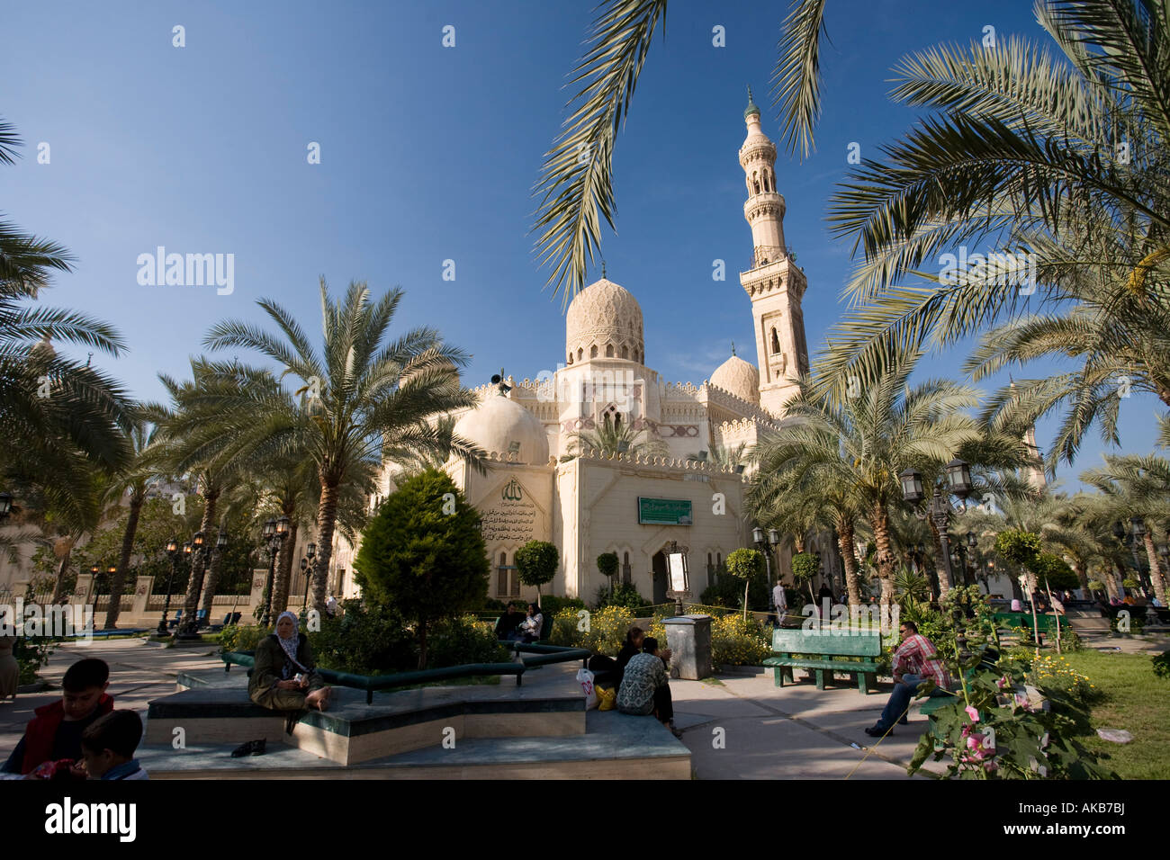 Abu El-Abbas Mosque, Alexandria, Egypt Stock Photo