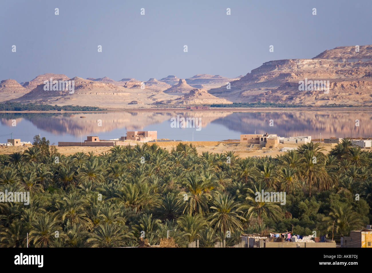 Landscape around Siwa town, Siwa Oasis, Egypt Stock Photo