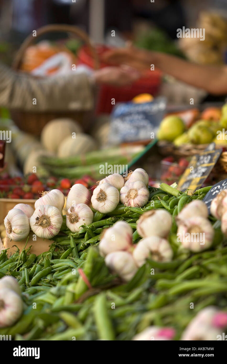 Market, Place Richelme, Aix-En-Provence, Provence, France Stock Photo