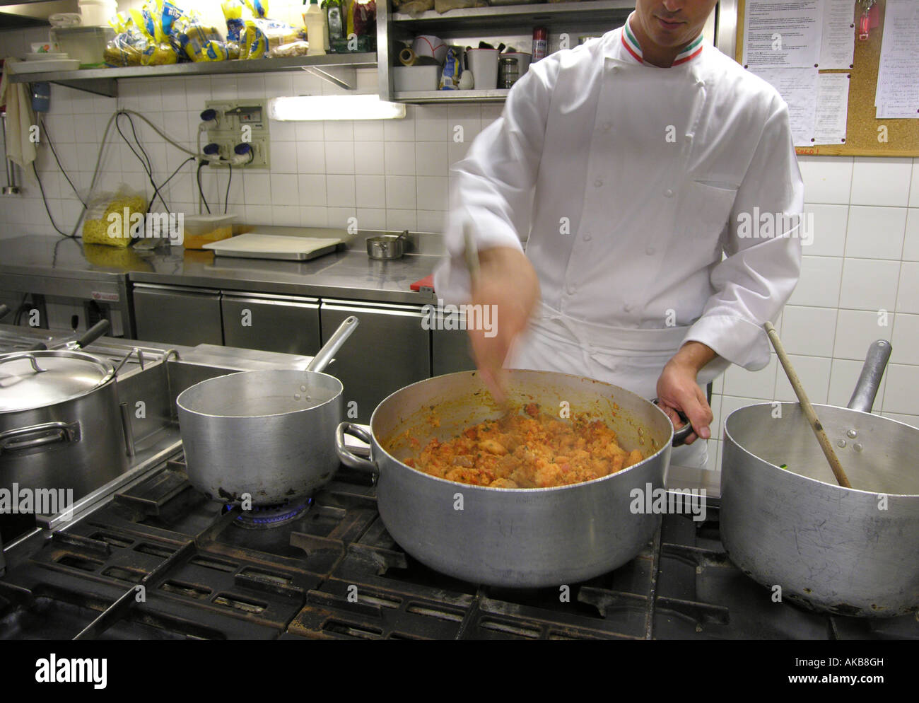 professional gravy cooking Stock Photo Alamy