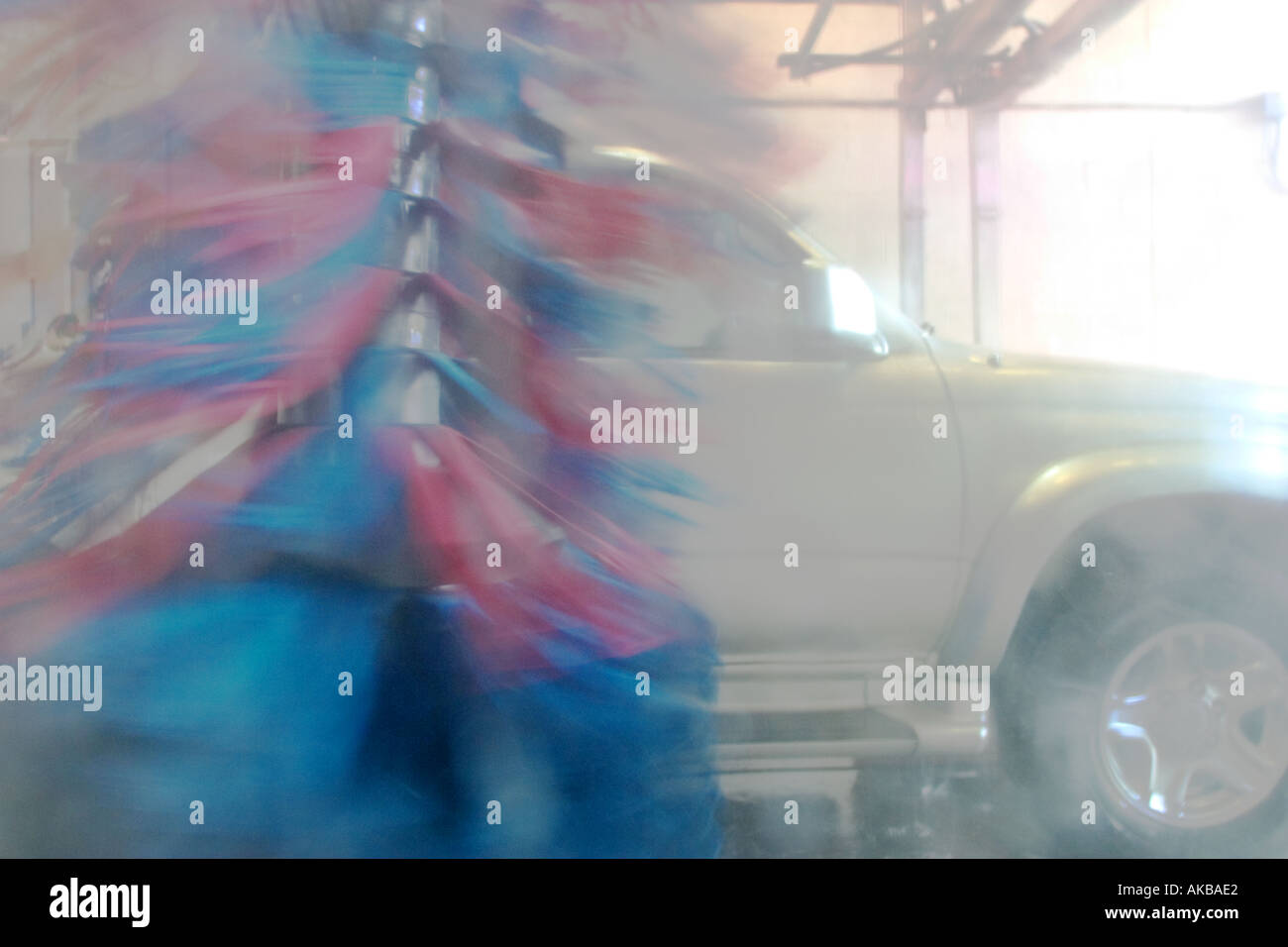Car Wash Rotating Brush Stock Photo Alamy