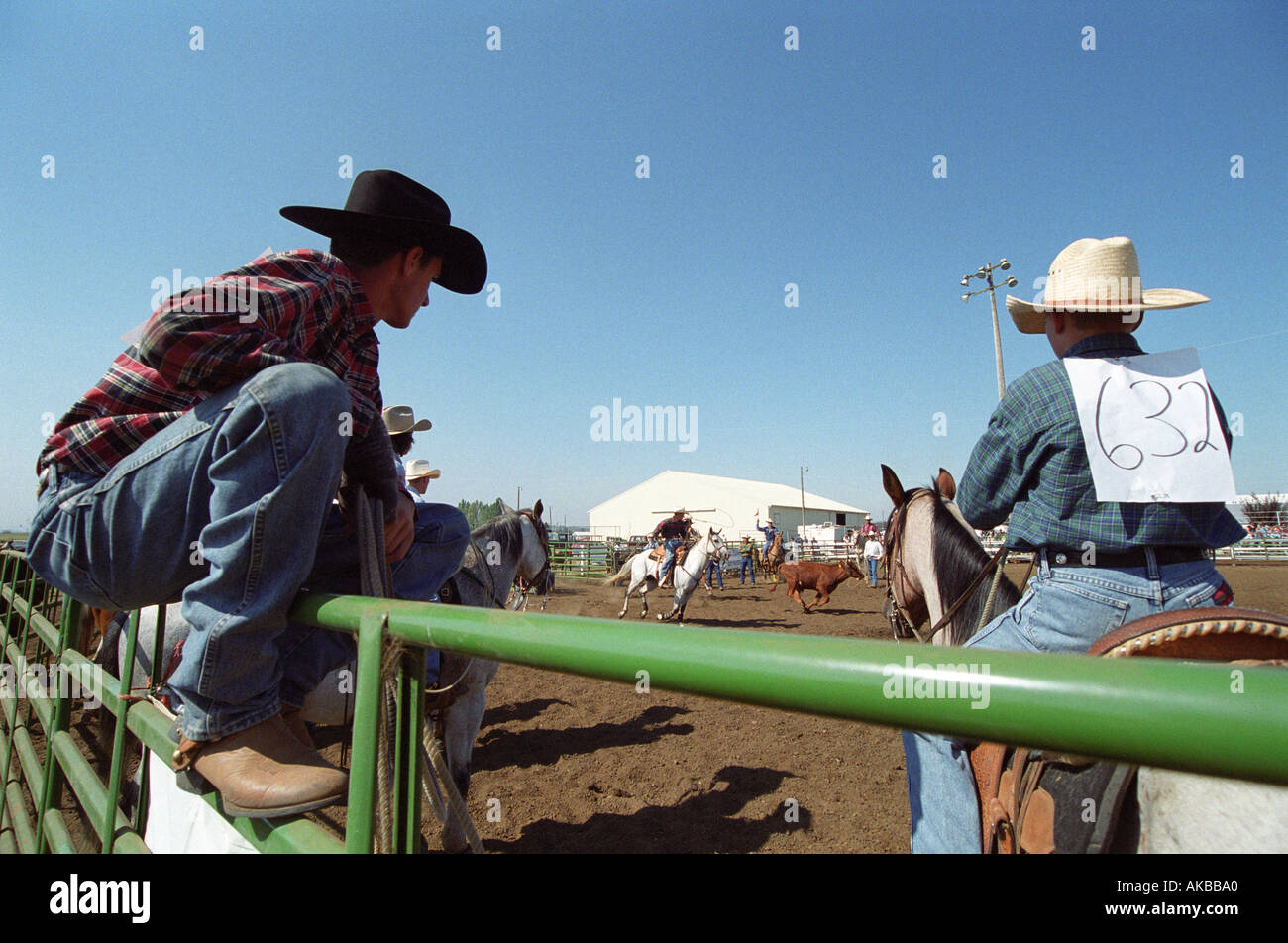 Rodeo at the Polk County Fair in Rickreall Oregon Stock Photo Alamy