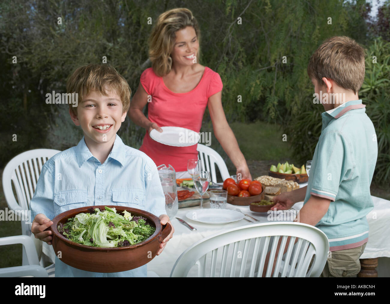 Teen boy dinner table hi-res stock photography and images - Alamy