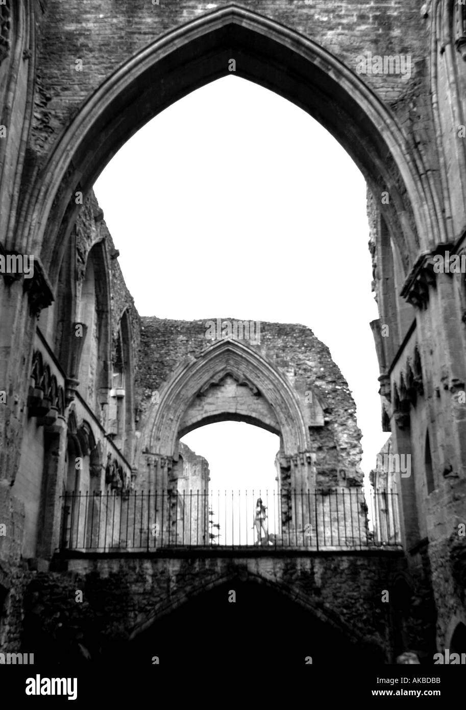 Glastonbury Abbey Somerset England Stock Photo Alamy