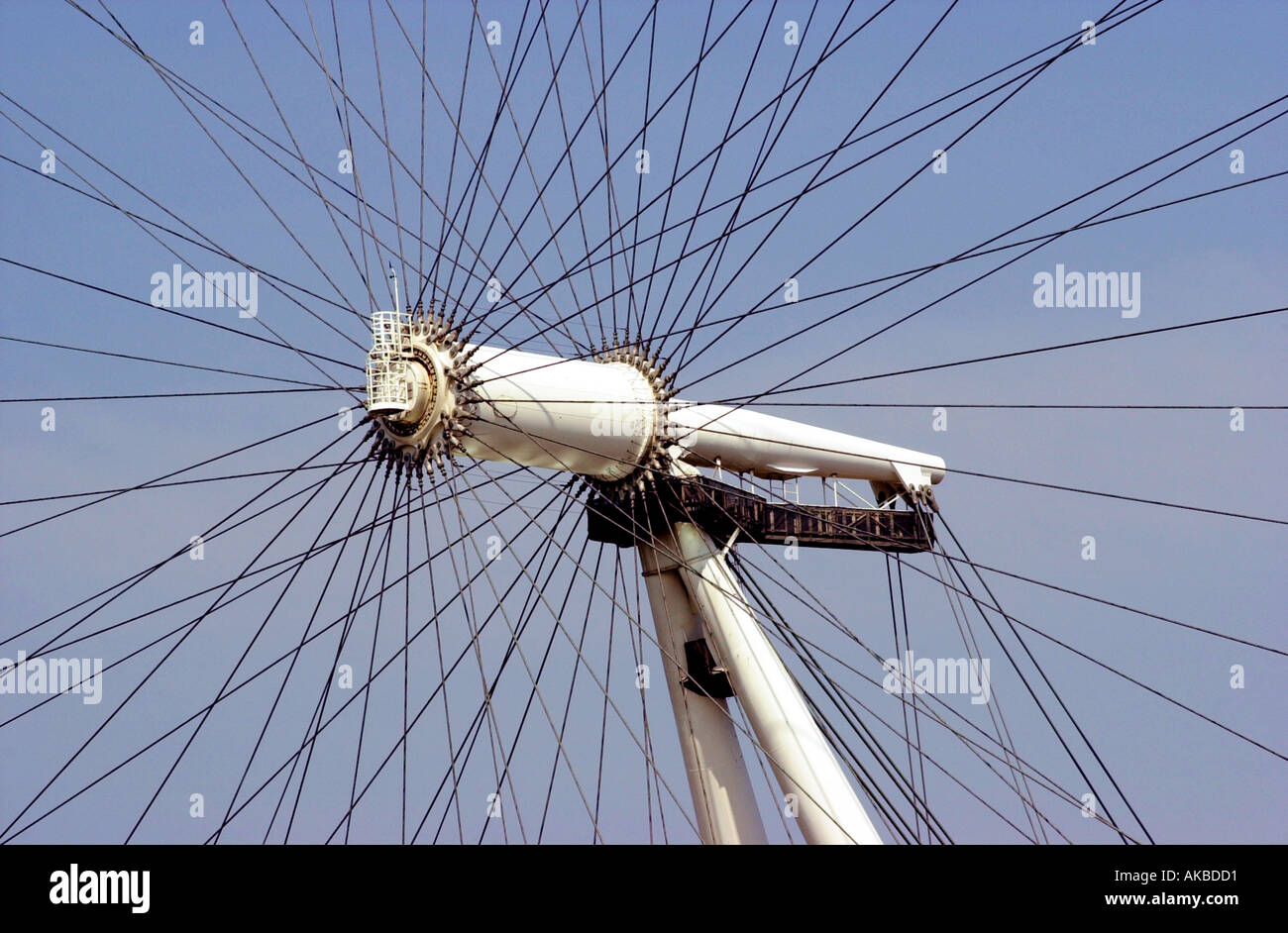 London Eye spindle London England Stock Photo Alamy