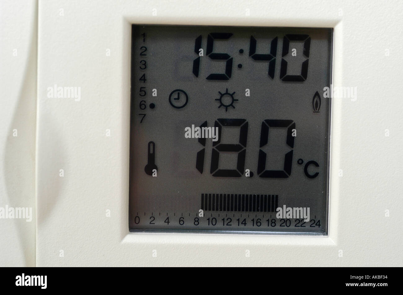 digital thermometer, thermostat Stock Photo Alamy