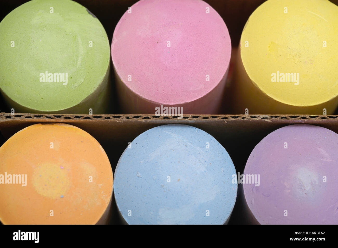colourful chalk Stock Photo