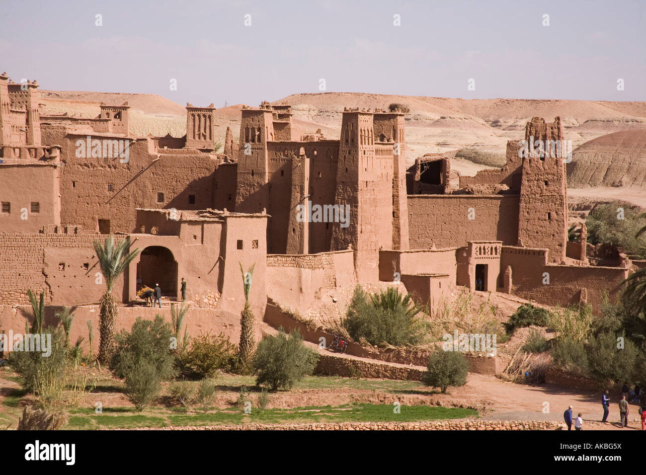 The Fortress or Kasbah of Ait Benhaddou, Morocco Stock Photo