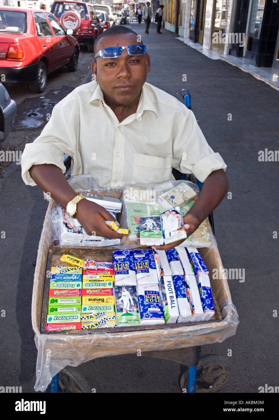 Street hawker on Piassa, Addis Abeba, Ethiopia Stock Photo Alamy