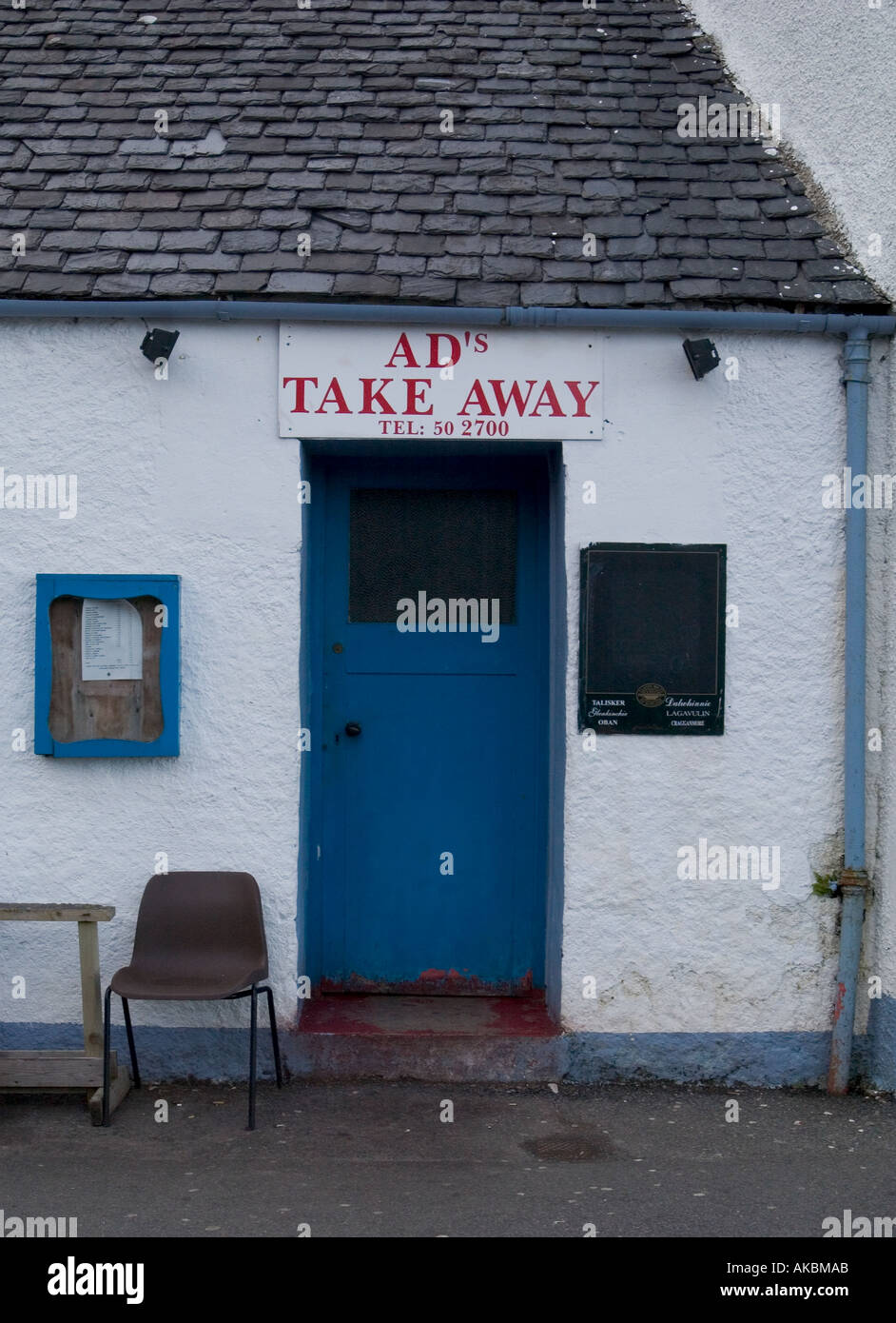 Takeaway in Tarbert, Isle of Harris, Scotland Stock Photo