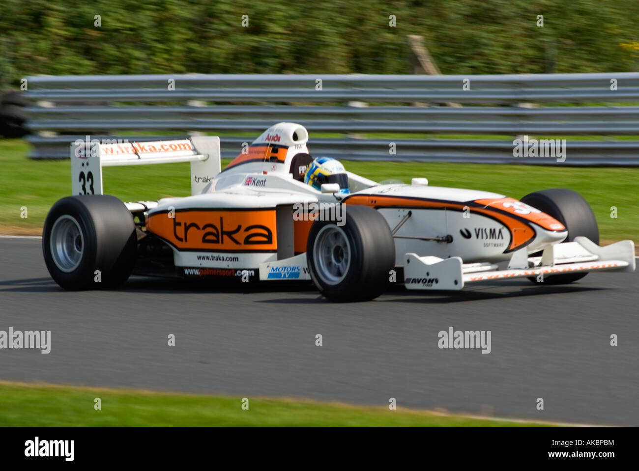 Palmer Audi Racing Car at Speed at Oulton Park Motor Race Circuit near ...
