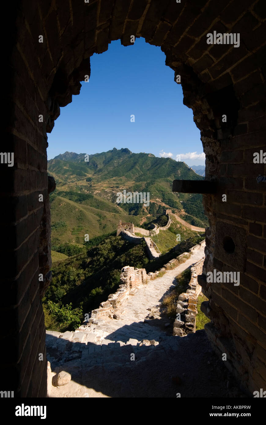 Worn steps great wall of china hi-res stock photography and images - Alamy