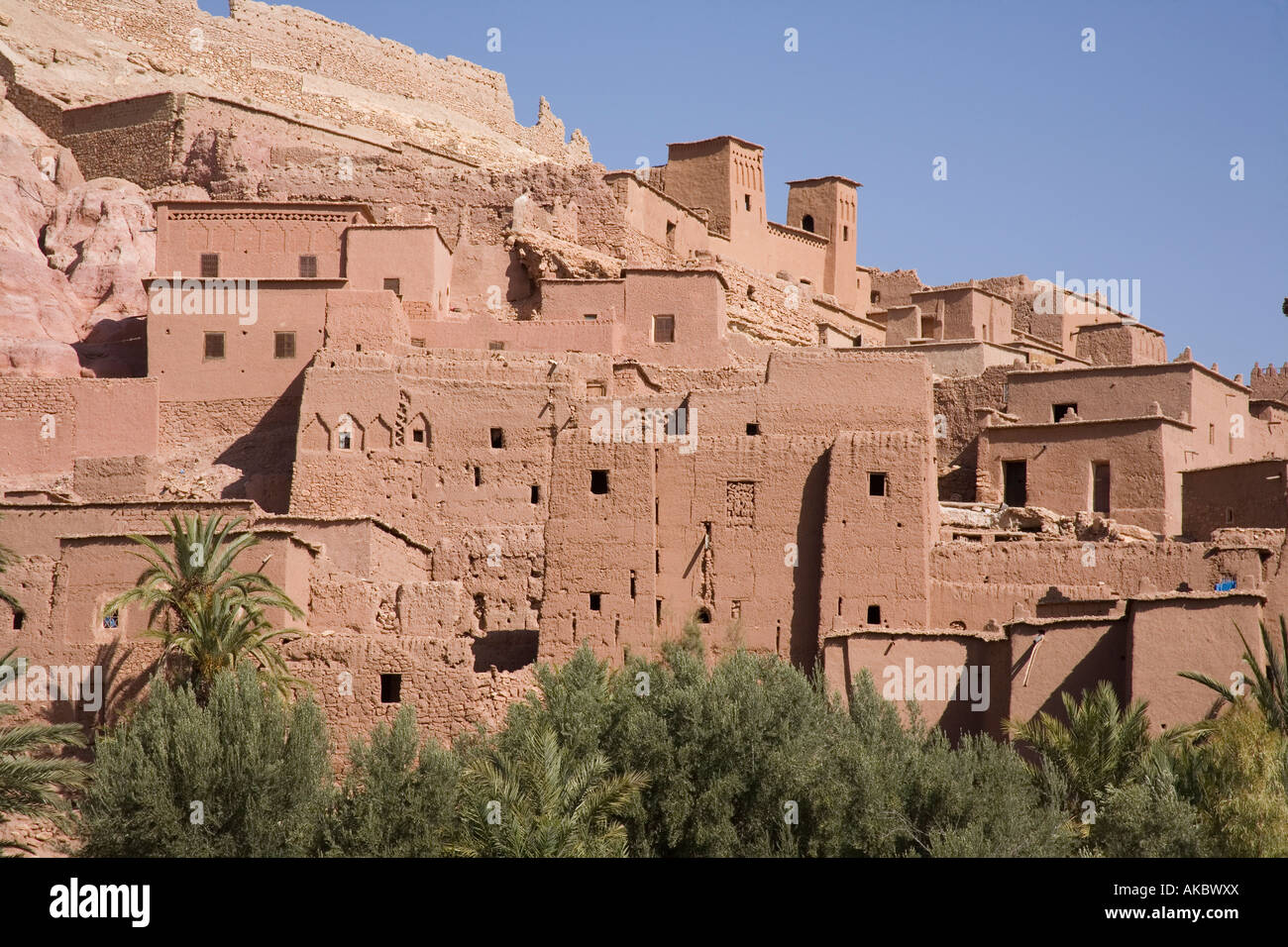 The Fortress or Kasbah of Ait Benhaddou, Morocco Stock Photo