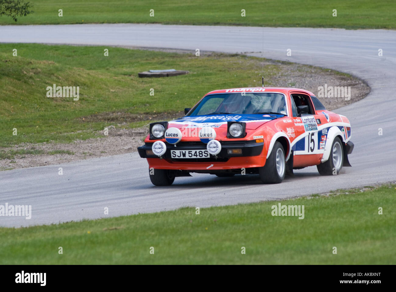 Triumph TR7 Historic Rally Sports Car at Oulton Park Motor Racing