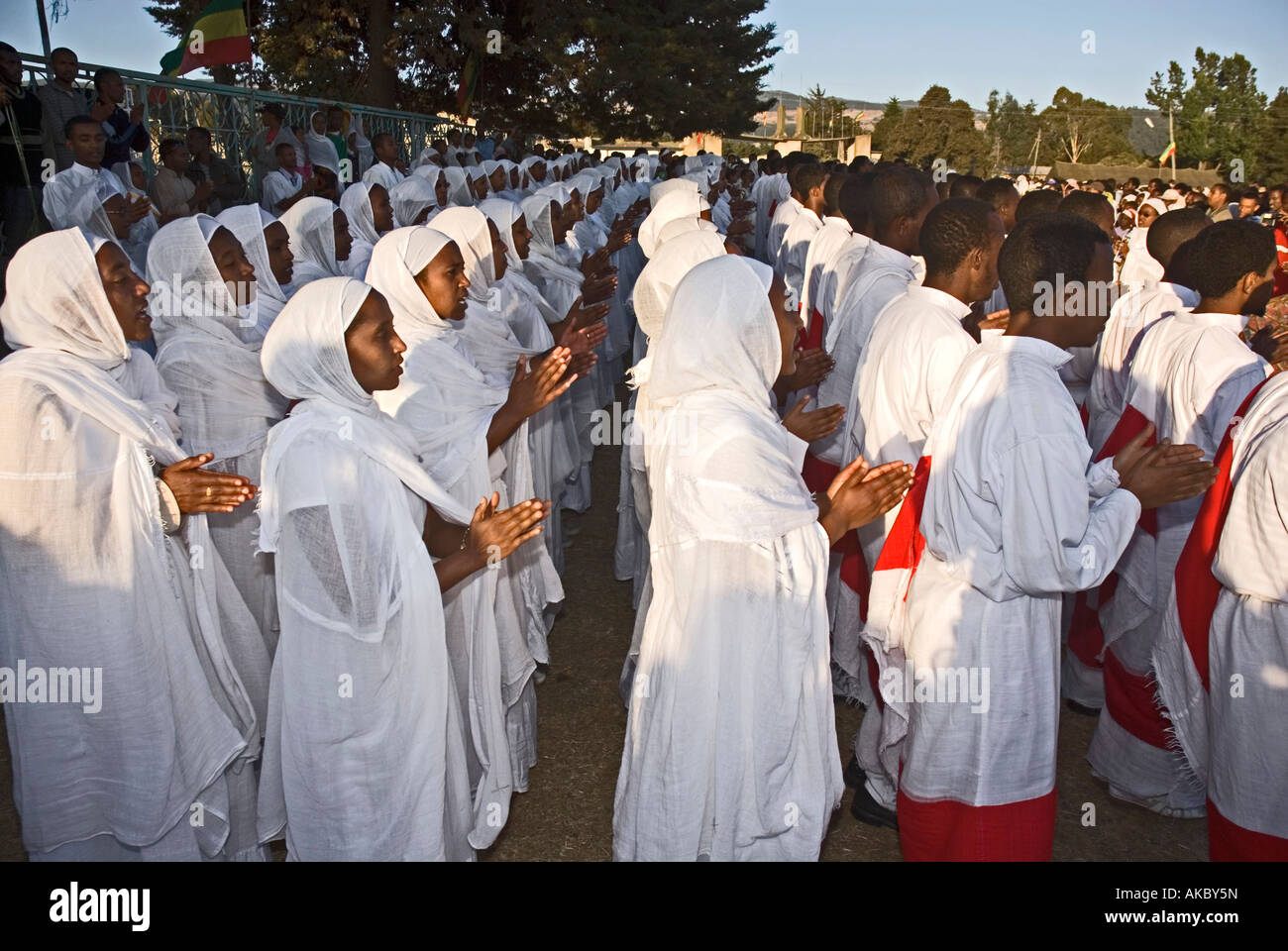 Deacons of the Ethiopian Orthodox Church at the feast of Timkat in ...