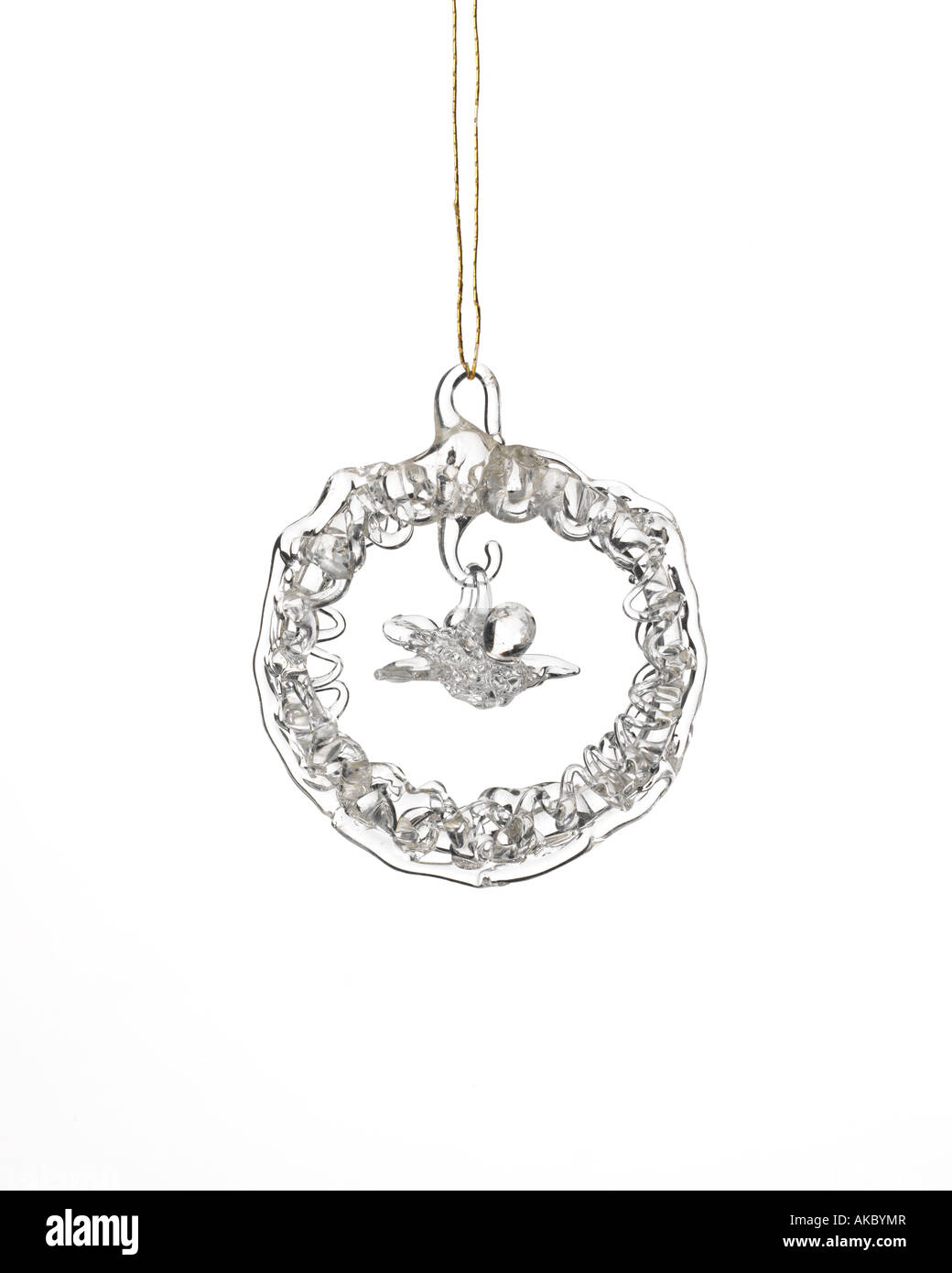 Christmas tree clear glass baubles hires stock photography and images