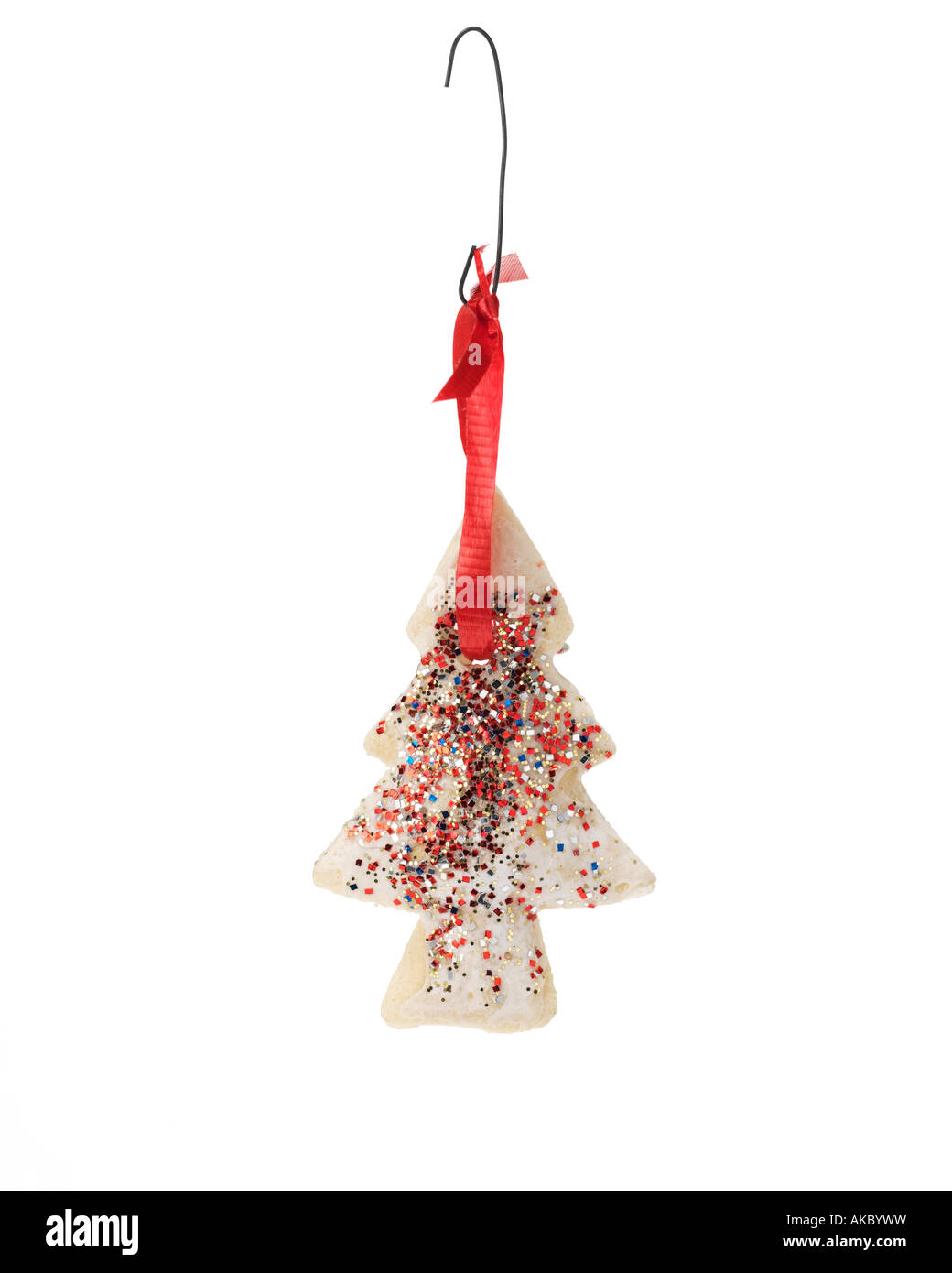 Christmas tree ornament hanging on a hook Stock Photo