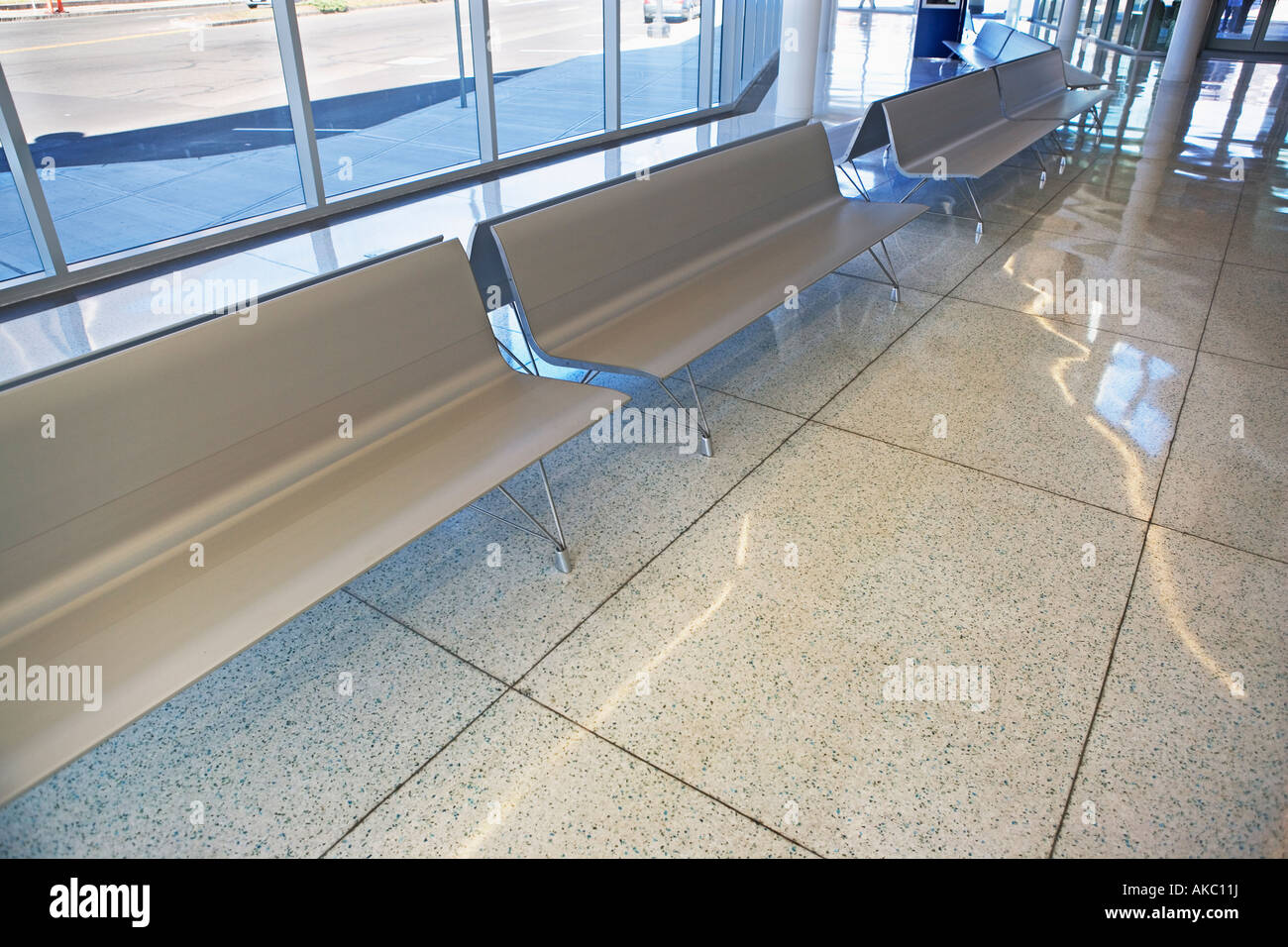 Waiting Room Bus Station Seating Chairs Bench Floor Marble