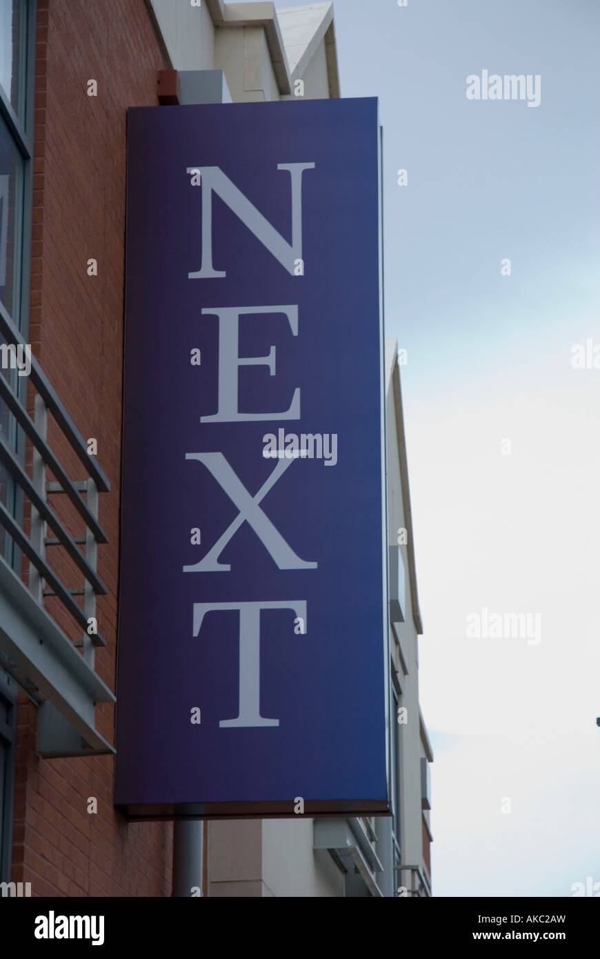 Next Department Store Sign Stock Photo Alamy
