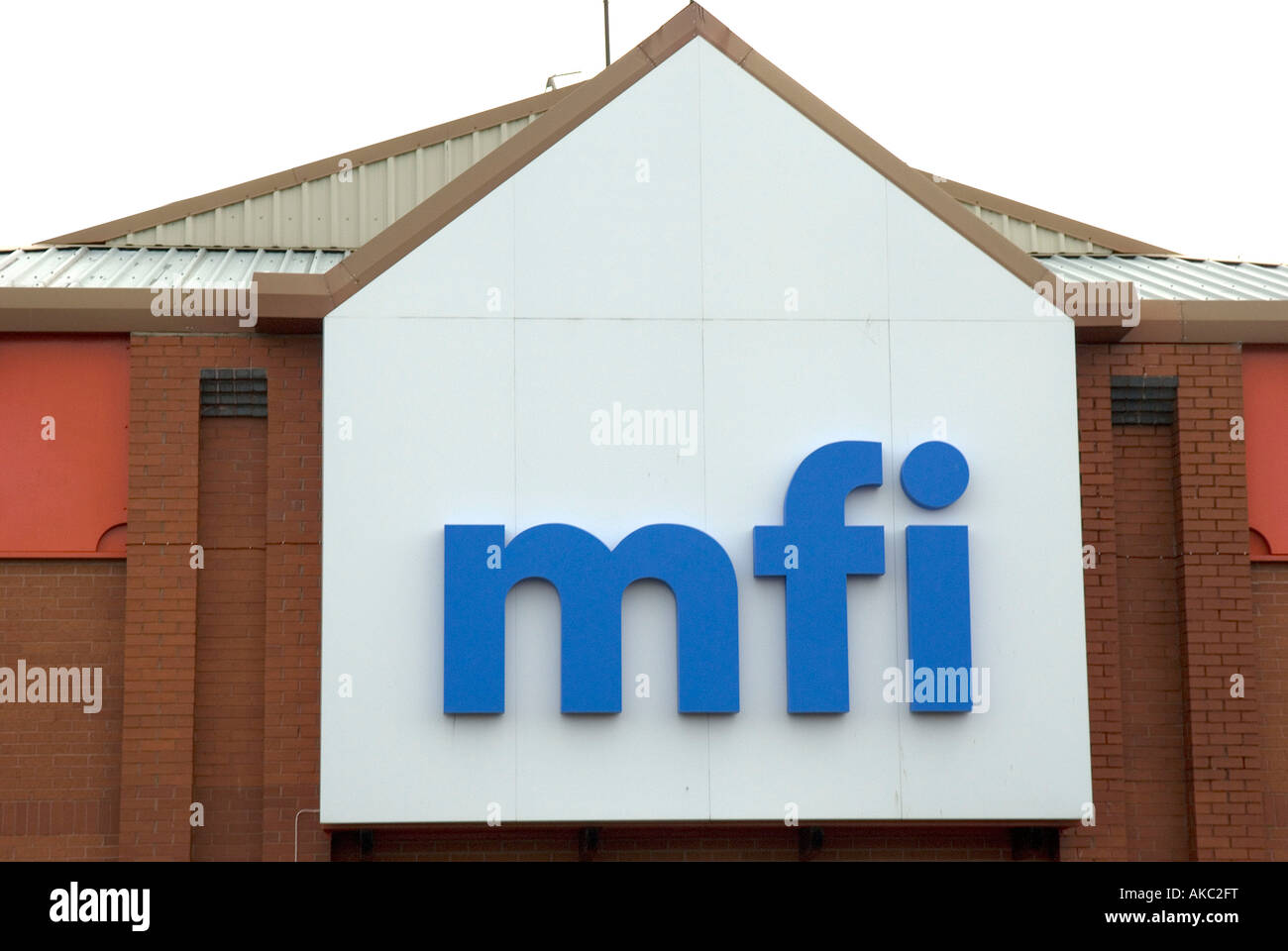 MFI Department store sign Stock Photo