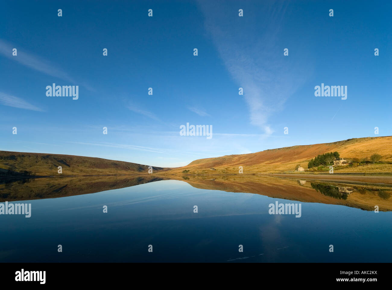 Widdop Reservoir near Todmorden, Lancashire, UK.  Built for Halifax Corporation in 1878. Stock Photo