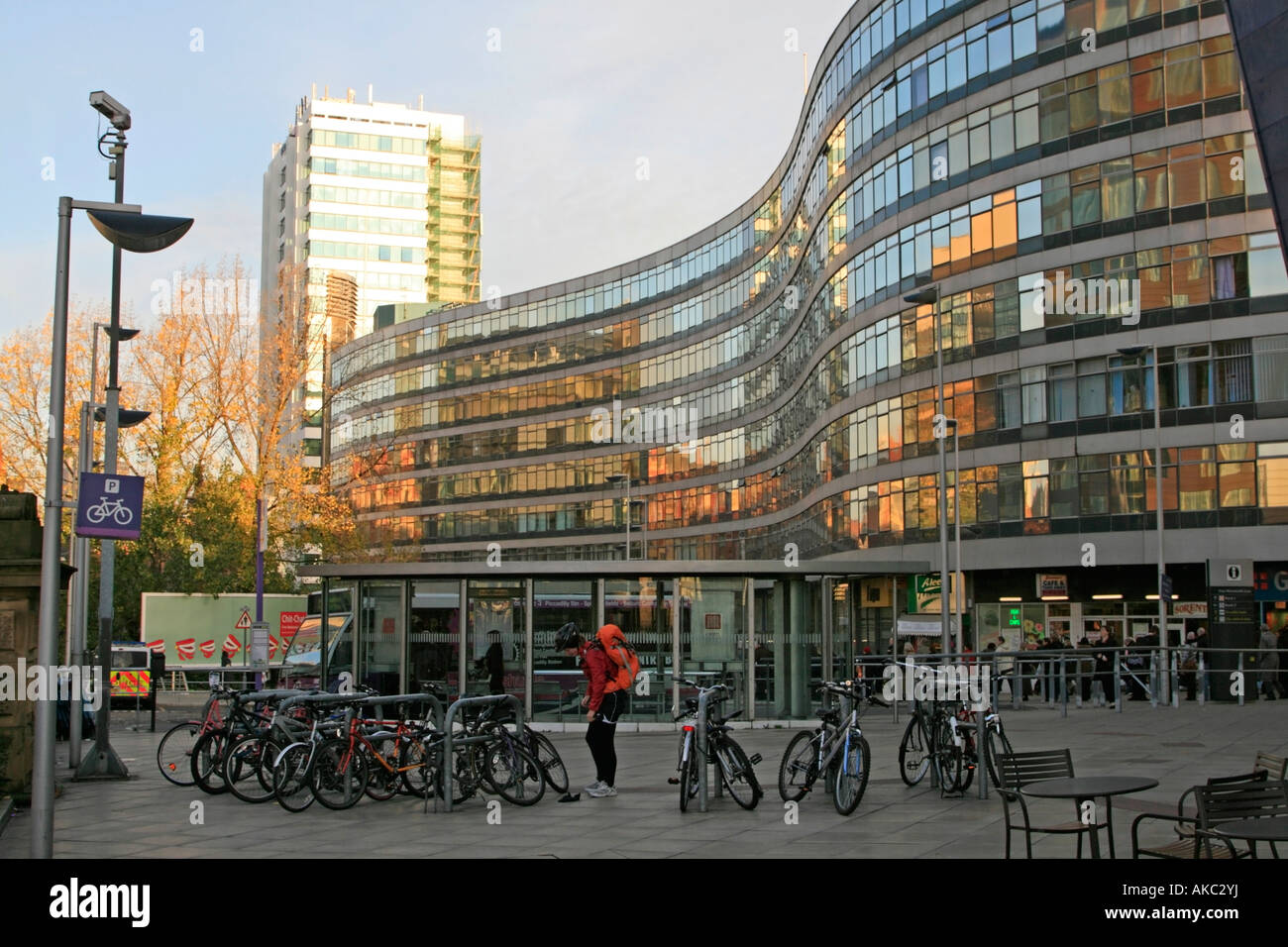 bike storage racks integrated transport system manchester piccadilly