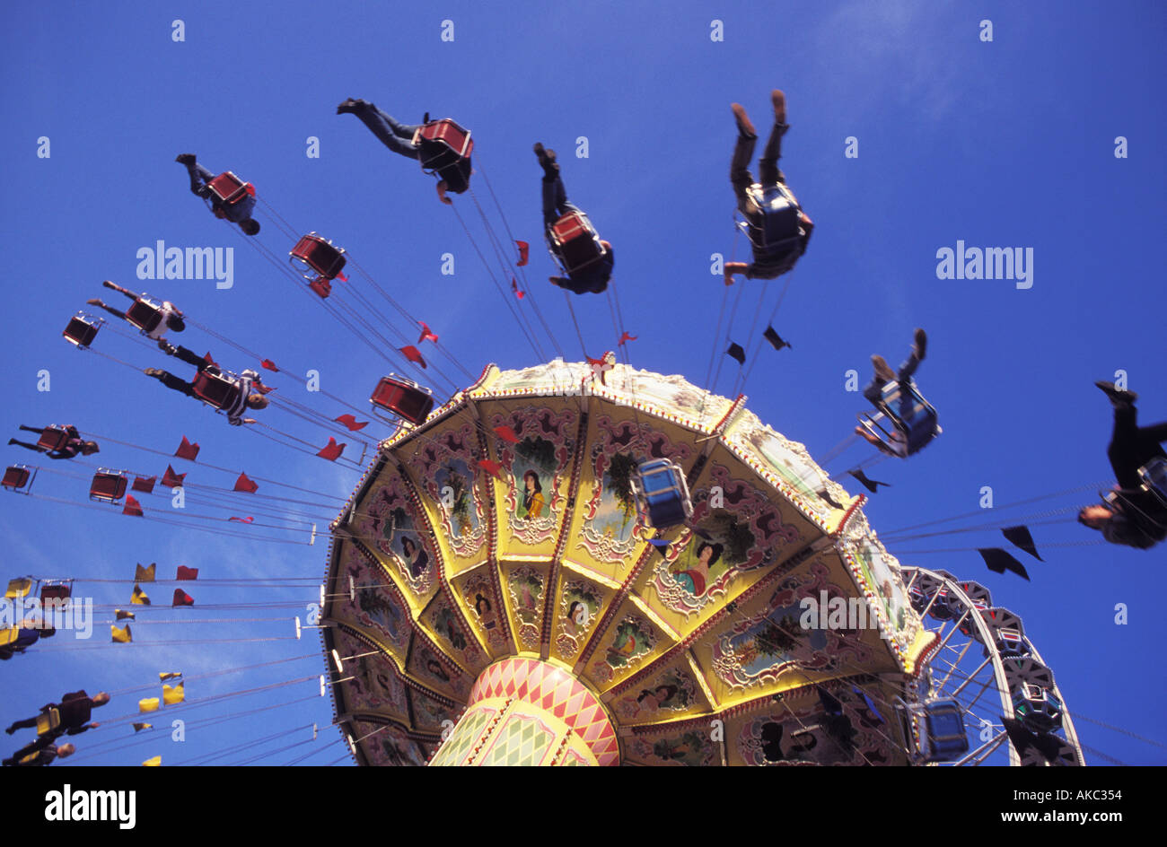 Amusement park fairground ride Stock Photo