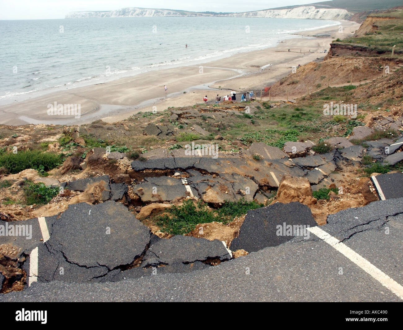 Compton Chine Compton Bay Isle of Wight erosion and landslide cliff ...