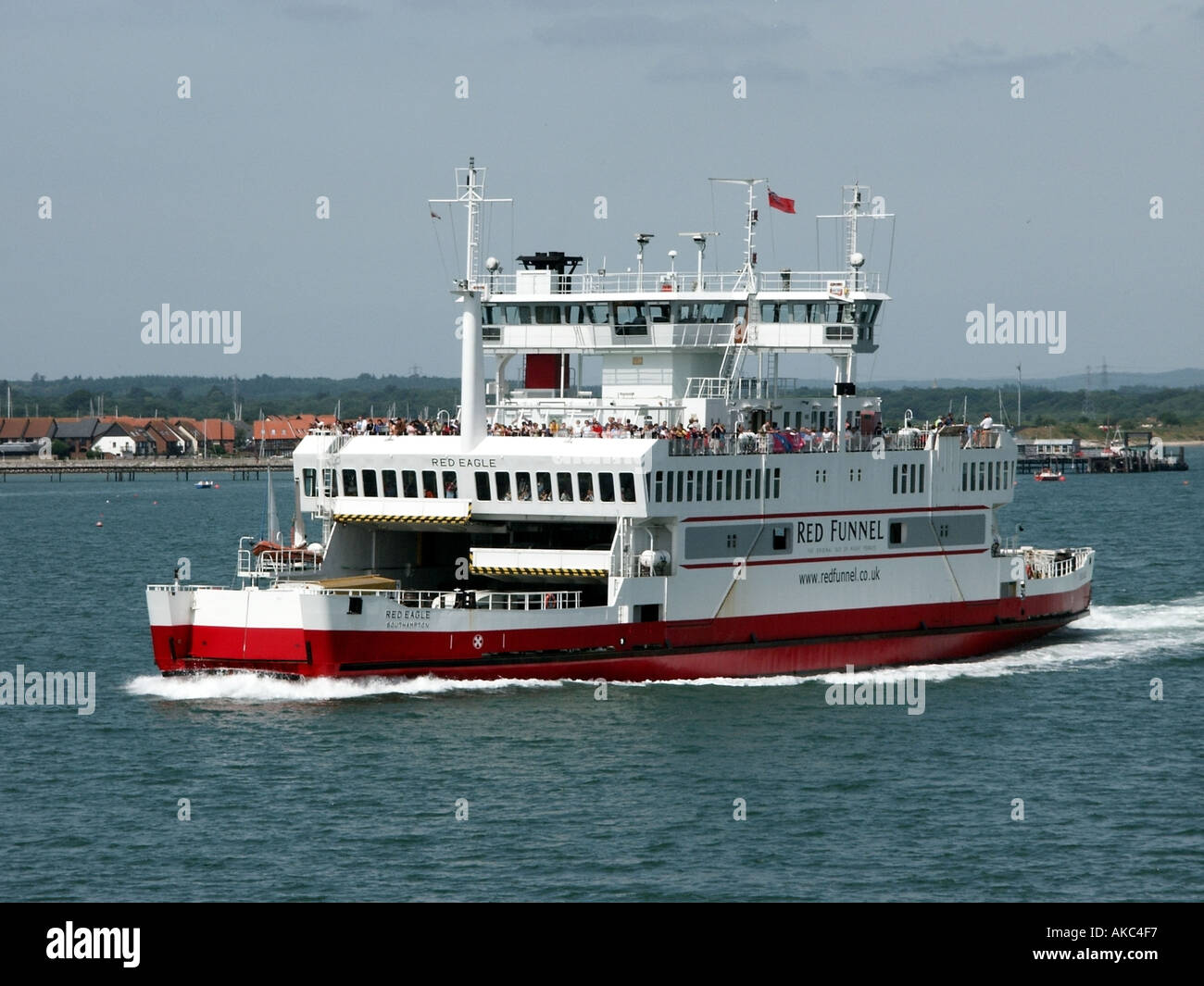 Southampton water Red Funnel Ferry Stock Photo Alamy