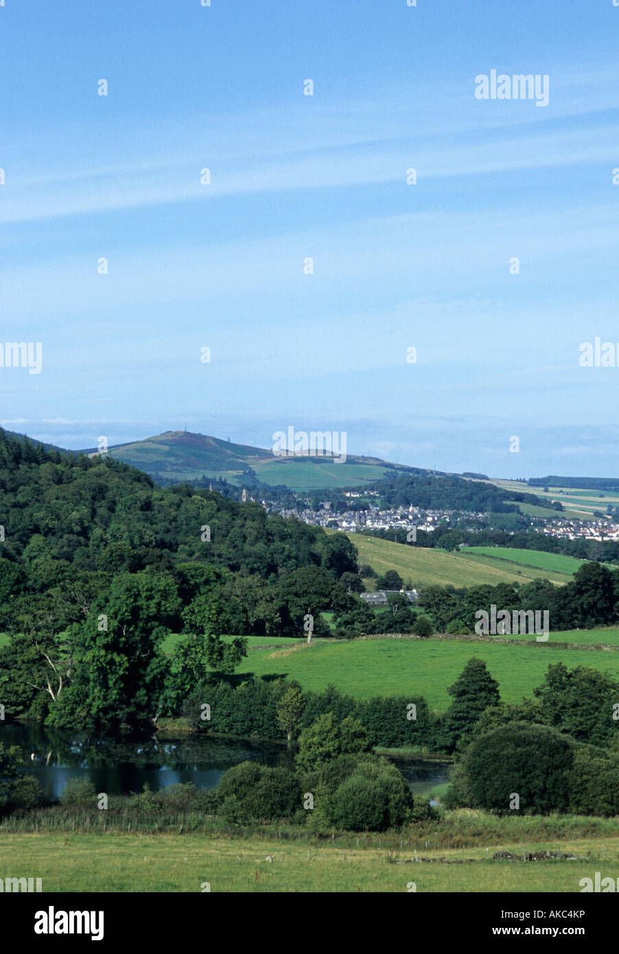 A View Overlooking Crieff,Perthshire,Scotland,Uk Stock Photo