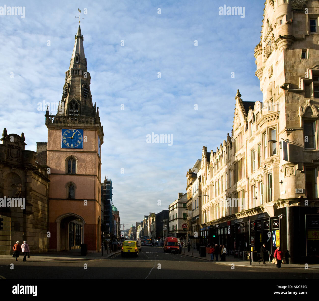 The Tron steeple at the east end of Argyle Street Glasgow Scotland Stock Photo