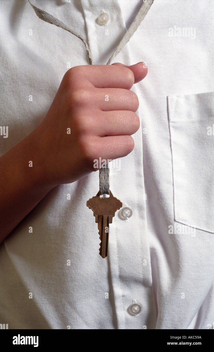 latch key kid Stock Photo Alamy