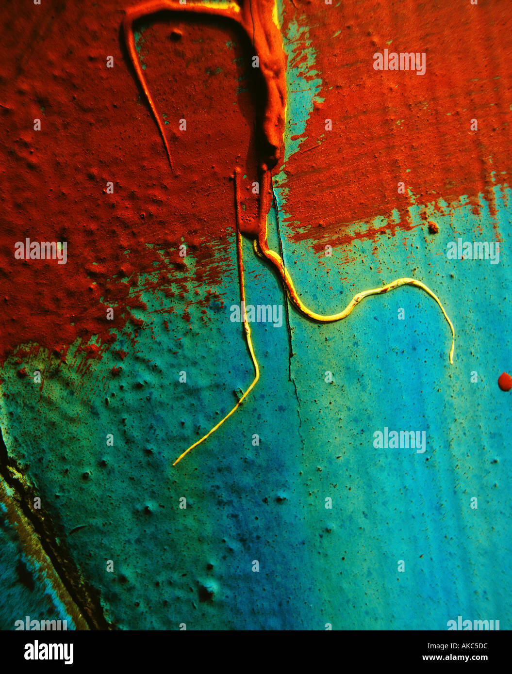 old paint dribbling Stock Photo Alamy