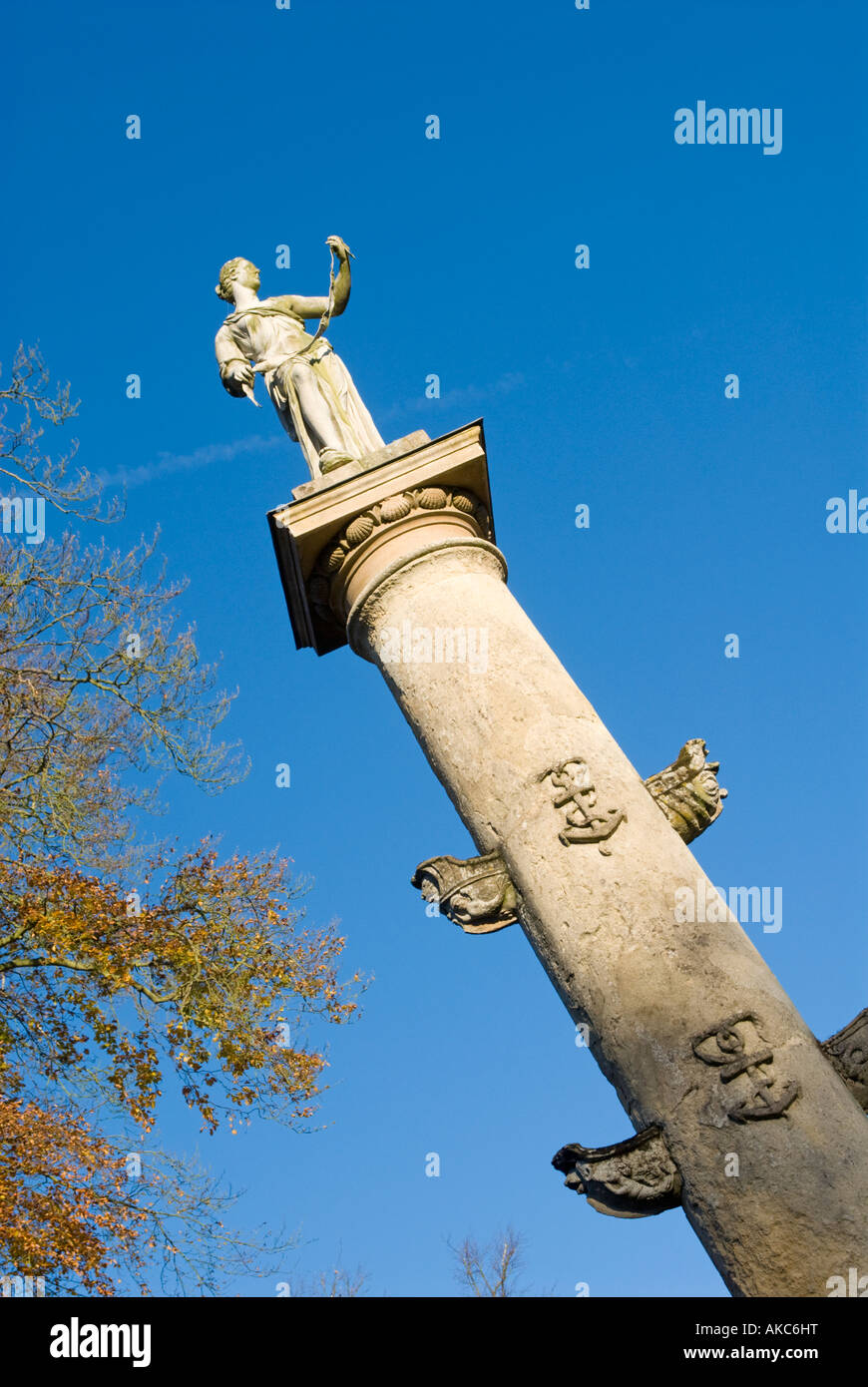 Grenville Column, Stowe Landscape Gardens, Buckinghamshire, England Stock Photo