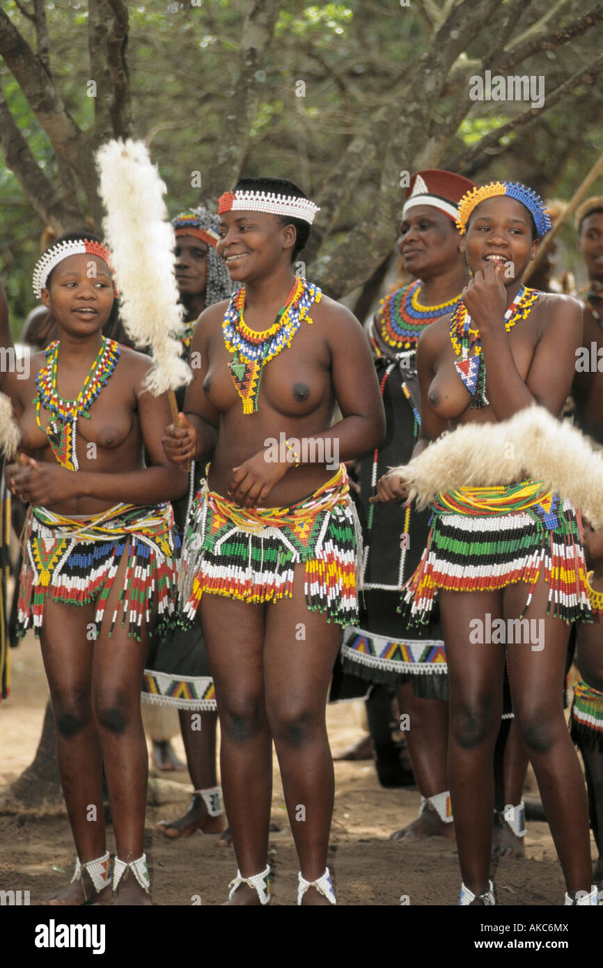 South Africa KwaZulu Natal Dumazulu village Zulu people Stock Photo
