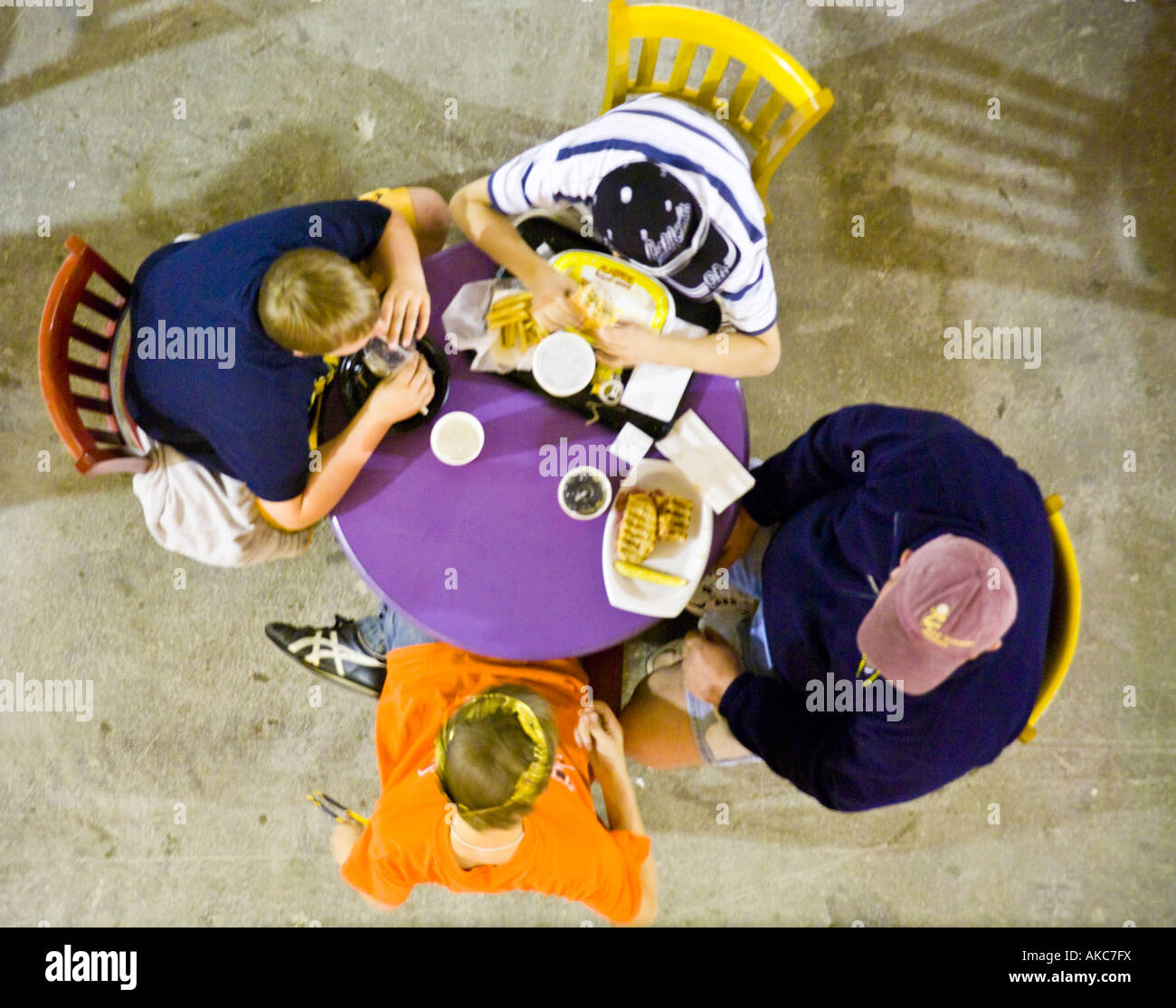 Teens Eat Lunch Stock Photo picture