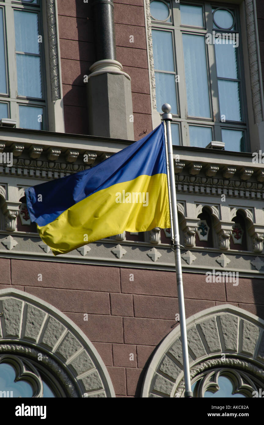 Front view ukrainian flag hi-res stock photography and images - Alamy