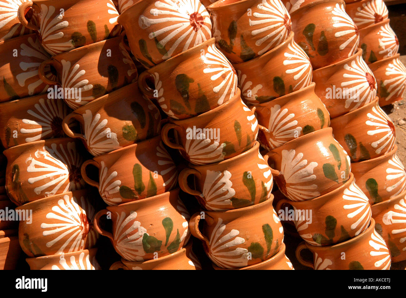 Traditional pottery Oaxaca market Mexico Stock Photo - Alamy